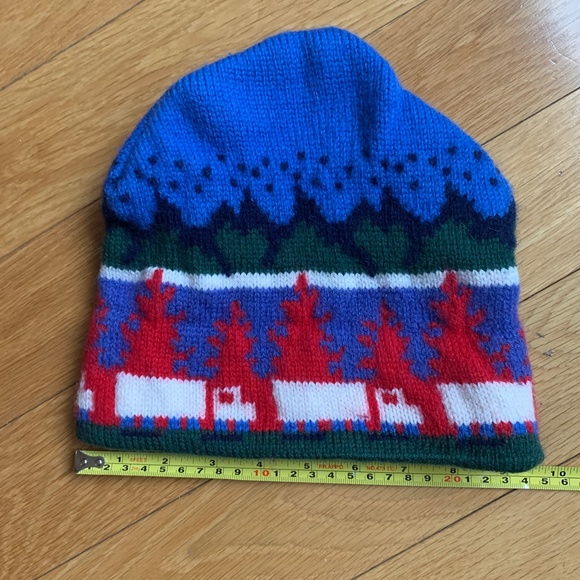 Murray Merkley Kids Wool Knit Ski Winter Cap Hat Small Unisex Pure Multicolor - Picture 7 of 10